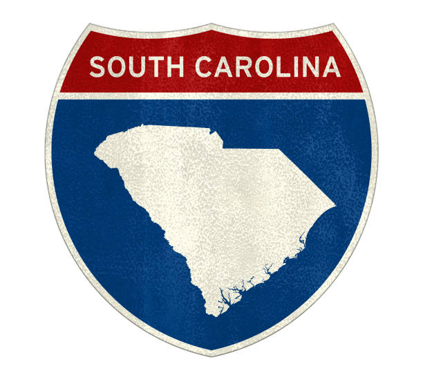 istock South Carolina Interstate road sign map 1265640046