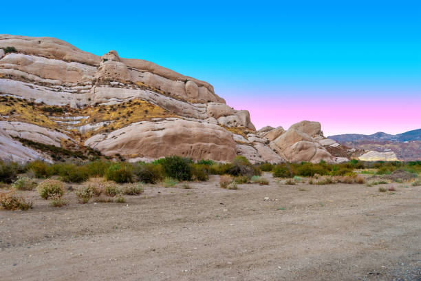 A colorful later afternoon at The Mormon Rocks