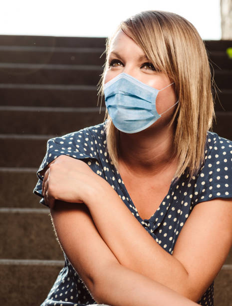 istock woman with face mask 1265672208