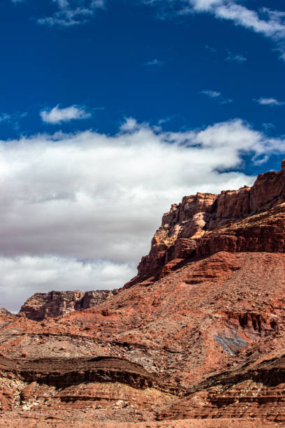 istock Solid red granite mountains of the desert landscape, AZ, USA 1265675515