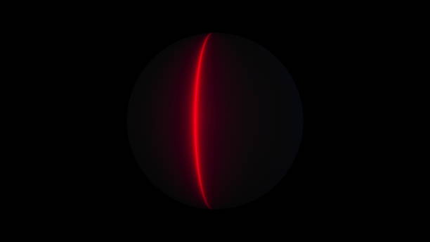 istock Abstract background with neon sphere, computer generated. 3d rendering dark ball with colorful rings 1265676167
