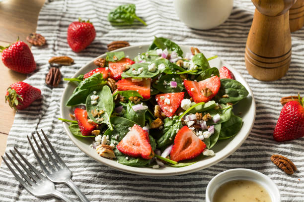 istock Homemade Organic Fresh Strawberry Salad 1265677576