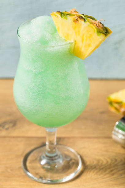 istock Boozy Freozen Blue Hawaii Cocktail 1265678216