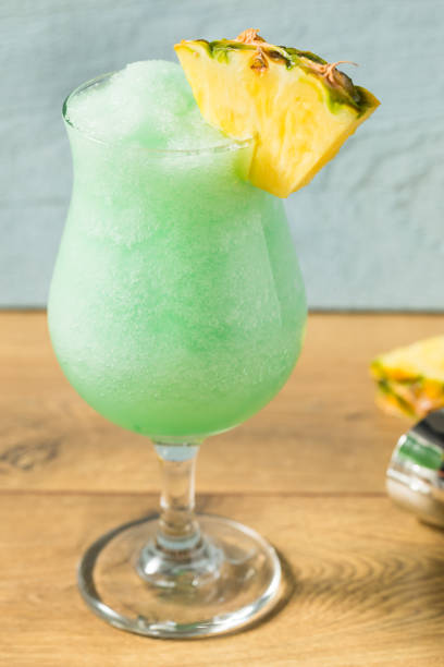 istock Boozy Freozen Blue Hawaii Cocktail 1265679657