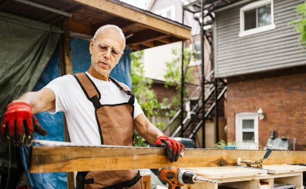istock Senior hobby carpenter-man outdoors 1265685412