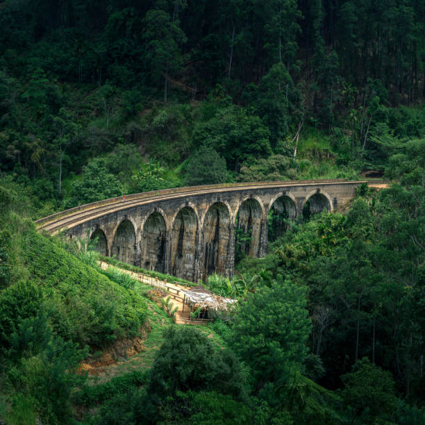 pont de neuf arches dans les hautes terres près d’ella, sri lanka - ella sri lanka photos et images de collection