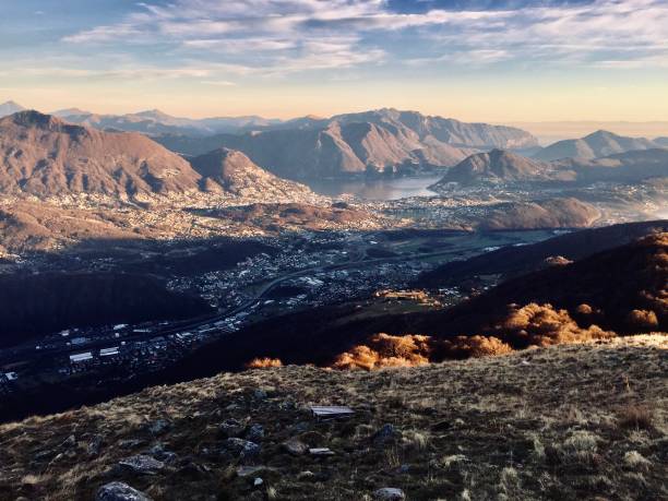 istock Lugano Lake from Monte Ferraro in Ticino 1265691992