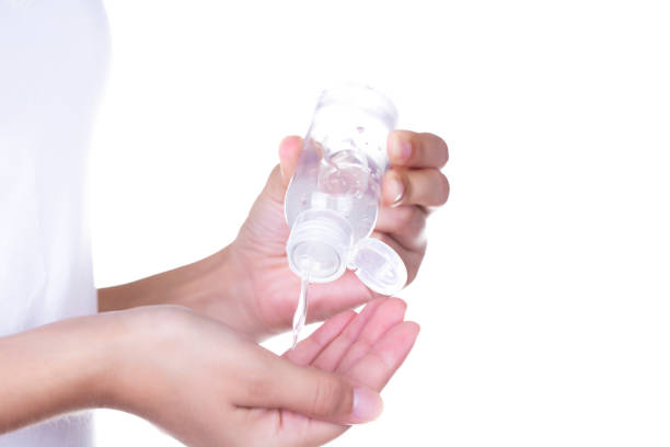 istock Use cologne alcohol for disinfection to viruses 1265696966