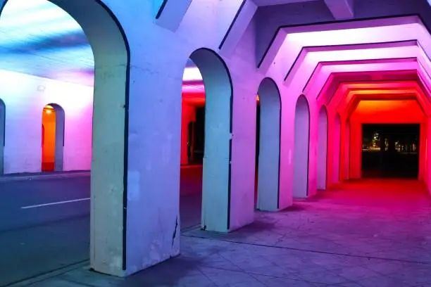 Photo of Inside color tunnel