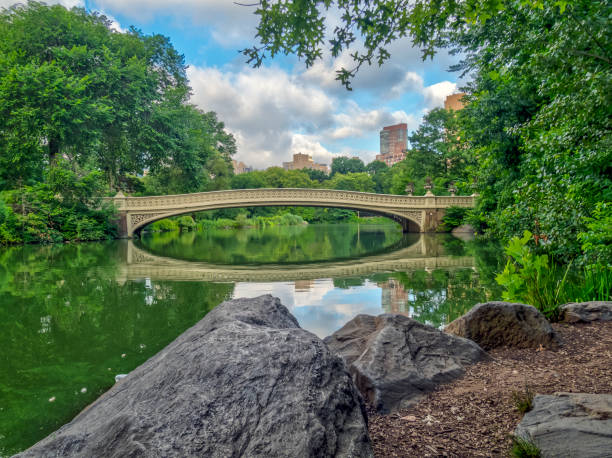 istock Bow bridge in summer,early morning 1265714739
