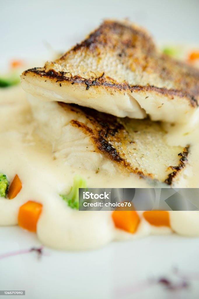 Adding Plates Cod Cod Fish On A Plate Stock Photo - Download Image Now - Backgrounds ...