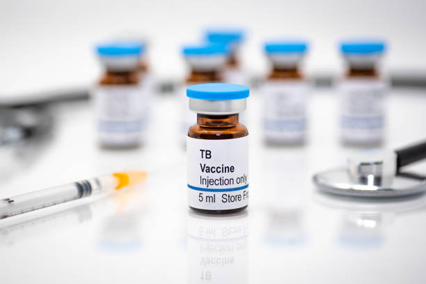 istock Tuberculosis vaccine vial with syringe and stethoscope 1265740893
