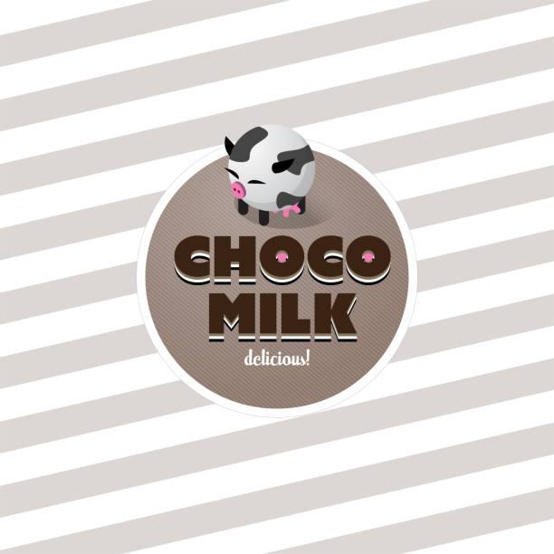 schokolade milch branding - schokolade typografie stock-grafiken, -clipart, -cartoons und -symbole