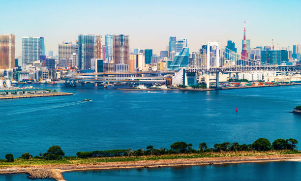 istock Rainbow Bridge in Odaiba, Japan 1265758950