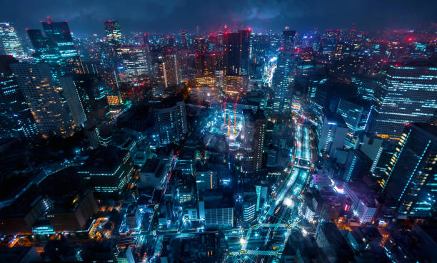 istock Tokyo cityscape aerial view 1265759517