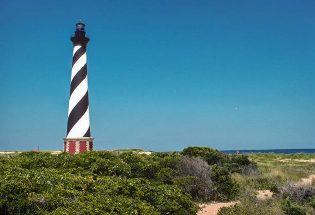 mys hatteras ns - hatteras světlo horizontální - 1983 - atlantského oceánu fotky - stock snímky, obrázky a fotky