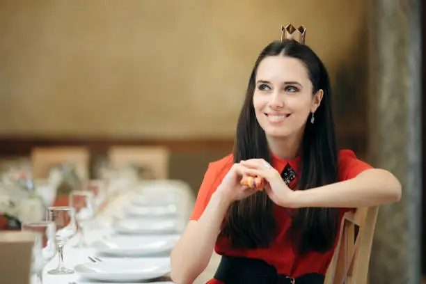 Photo of Happy Birthday Girl Waiting for the Guests to Anniversary Party