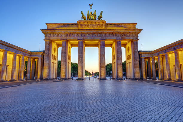 istock The illuminated Brandenburg Gate in Berlin 1265872228