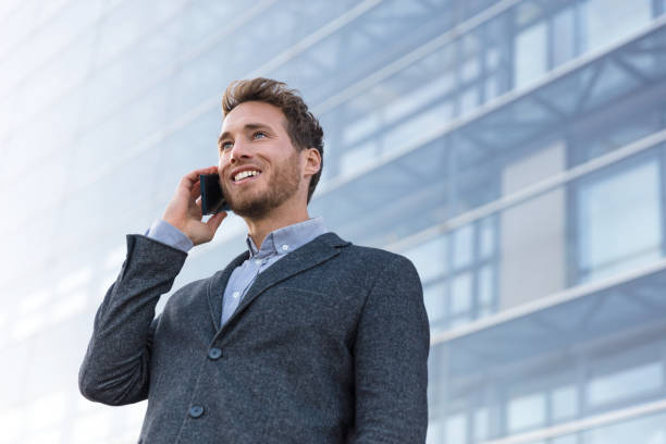 istock Man professional talking on phone calling business 1265884853