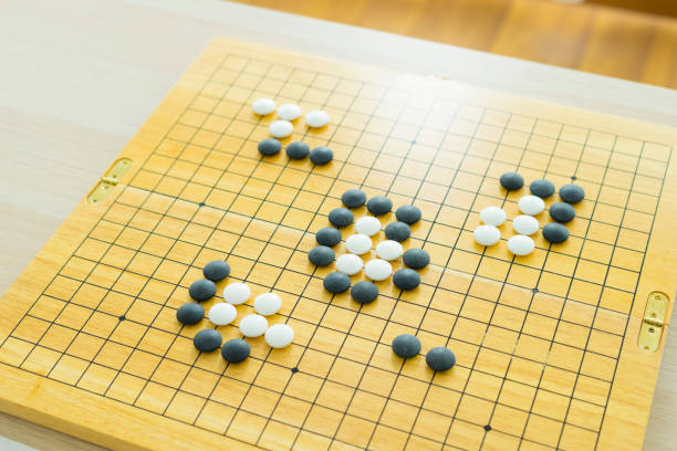 istock Close-up wooden board for playing go 1265898917