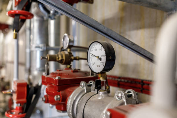 istock Fire Safety Pressure Gauge 1265900833