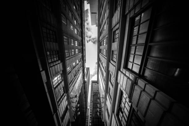 istock Modern skyscrapers in business district 1265901039