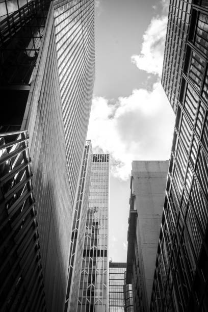 istock Modern skyscrapers in business district 1265901056