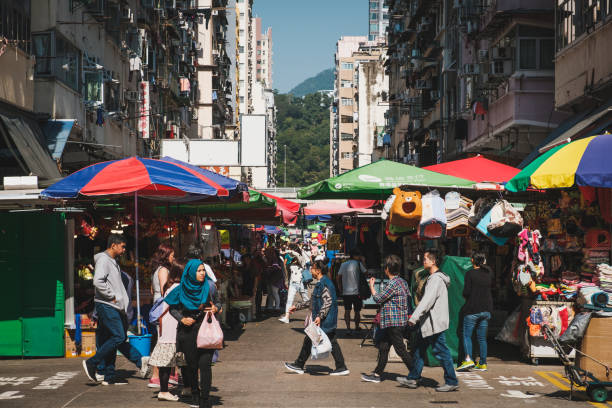 Free Stock Photo of Group of People Walking Around a Market | Download ...