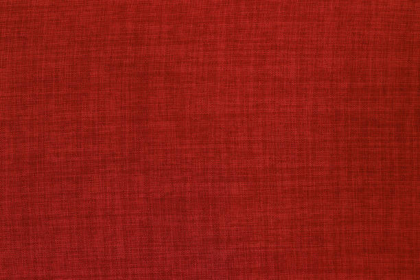 dark red linen fabric cloth texture background, seamless pattern of natural textile. - red cloth imagens e fotografias de stock