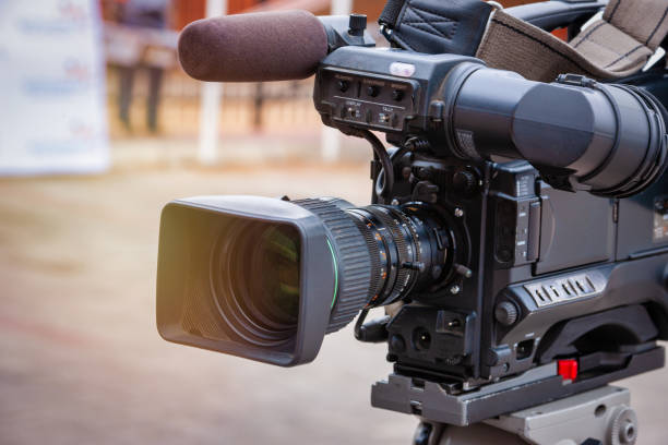 istock broadcast camcorder used by TV stations 1265930416