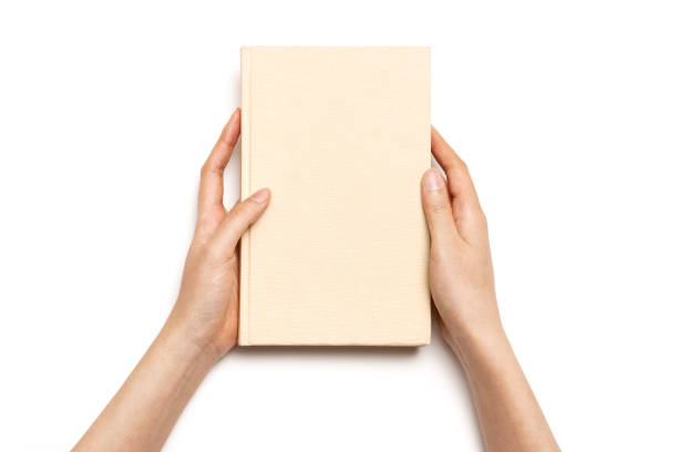 woman hand, white background.