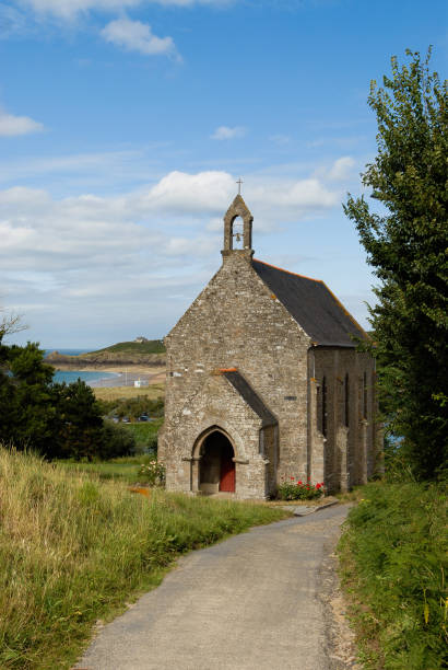 istock Small chapel on the Breton coast on the Emerald coast 1265944535
