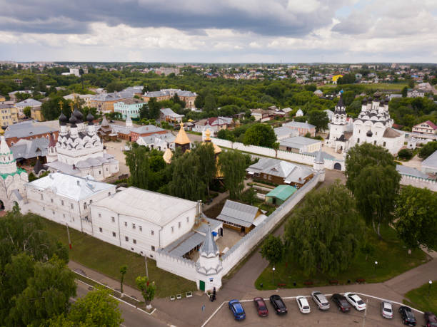 istock Aerial view of Murom with Trinity convent and Annunciation Monastery 1265972234