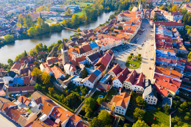 istock Aerial view of Telc, Czech Republic 1265972355