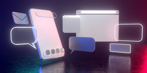 istock 3d rendering of website icon and smartphone. 1265990799