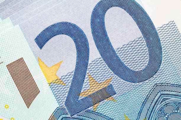 istock Twenty Euro banknote details in a macro shot. Selective focus 1266016871
