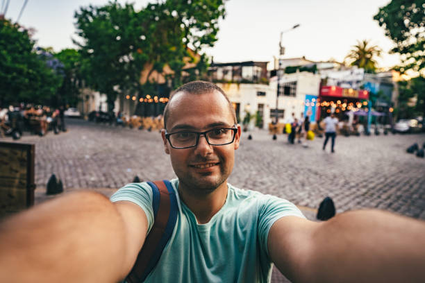 istock Tourist selfie in Palermo Soho 1266017980