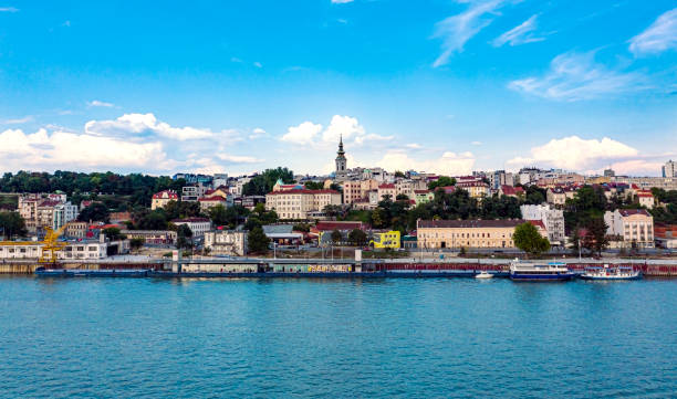istock Old and new Belgrade from the air 1266038504