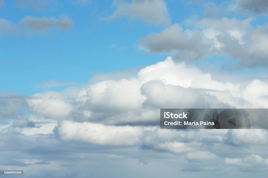 sky with cloulds bright blue sky covered with rain clouds Abstract Stock Photo