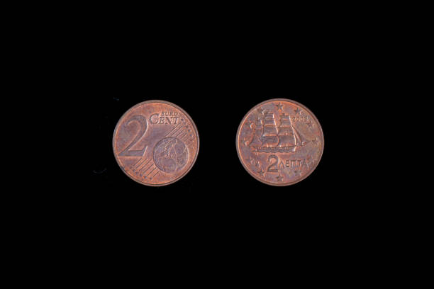 istock Greek money bronze. 2 Euro Cent coin from 2008. 1266053576
