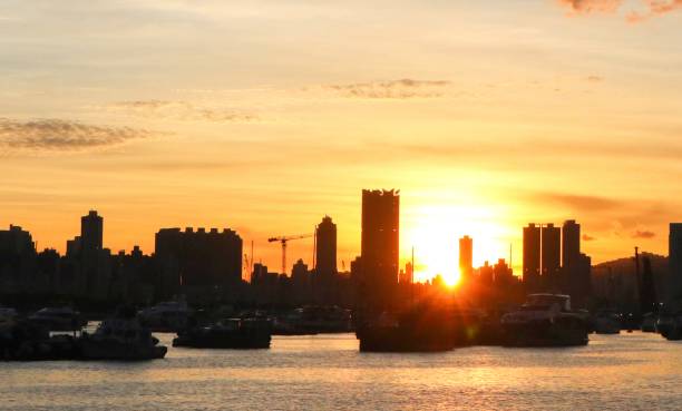 istock Sunset near the sea 1266059345