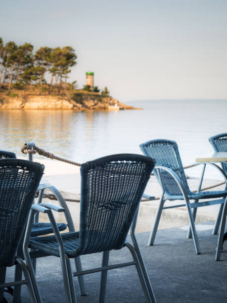 istock Chair and table at a beachbar on Rab Croatia 1266064901