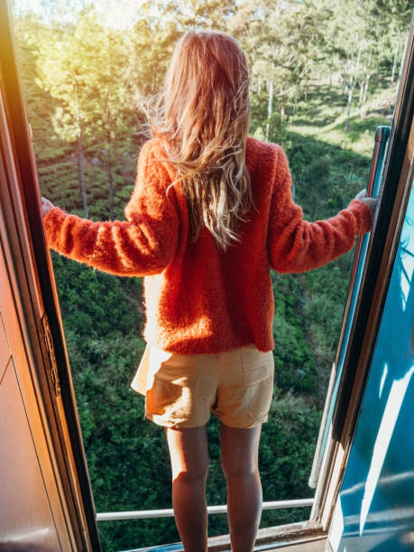 istock Tourist in Sri Lanka riding train 1266066634