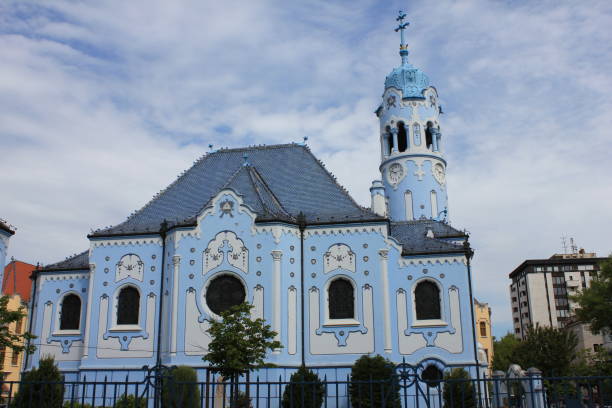 istock Blue Church in Bratislava 1266078264