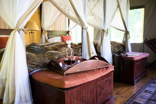 istock Luxurious safari tent 1266092971