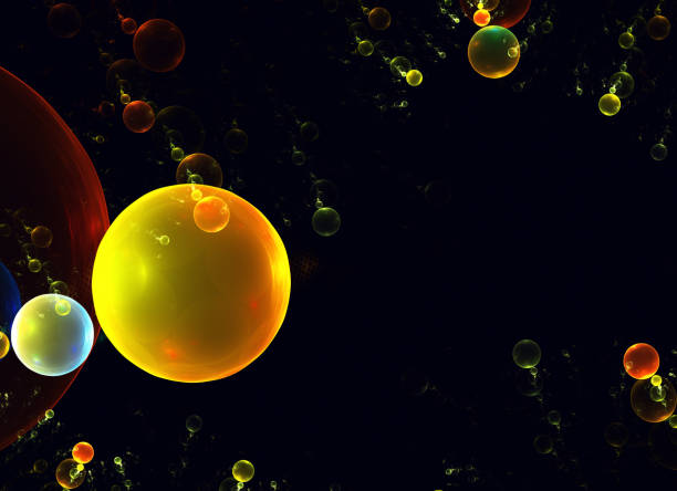 istock Night sky with planets, background. Planet and galaxy in free space. 1266093947