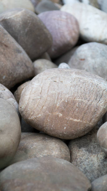 istock gray round stones. texture. the background. 1266095189