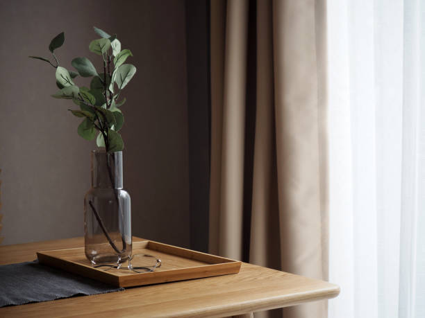 wooden table in kitchen on my home - 2627 imagens e fotografias de stock