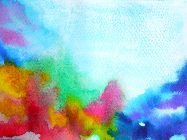 istock abstract art colorful background watercolor painting illustration design hand drawing 1266100447