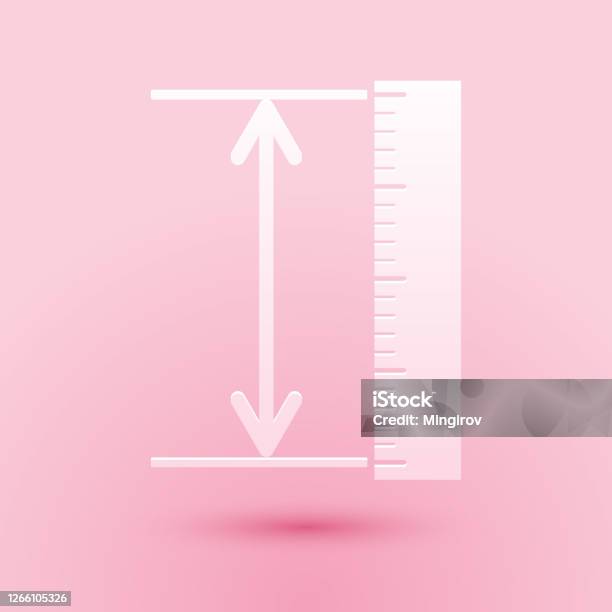 Pink Ruler Clip Art - Pink Ruler Vector Image